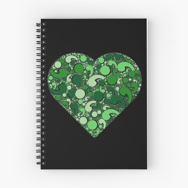 Item preview, Semicolon Green Heart - Mental Health Matters designed and sold by pjmorley.