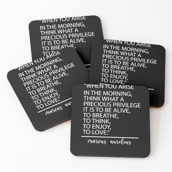 Item preview, Stoic Philosophy Quote Marcus Aurelius What A Precious Privilege It Is To Be Alive designed and sold by Ilyas912.