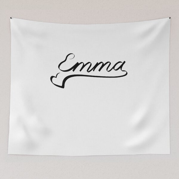 Item preview, EMMA NAME HEART LINE ART | Baby love unique proposal designed and sold by yourtravelguide.