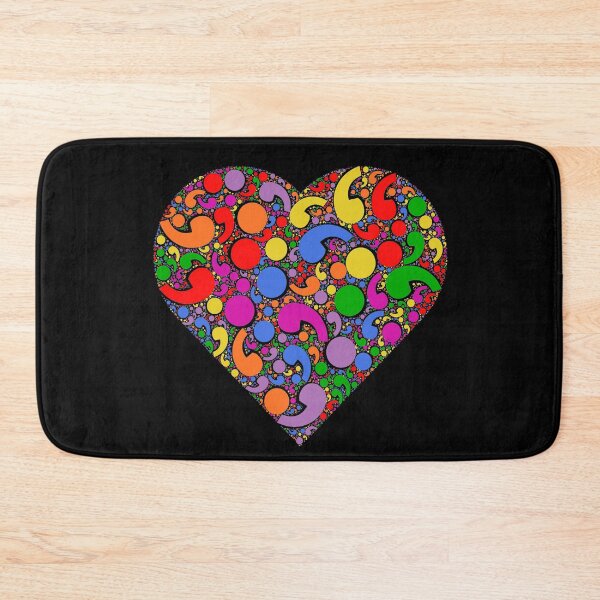 Item preview, Semicolon Rainbow Heart - Mental Health Matters designed and sold by pjmorley.