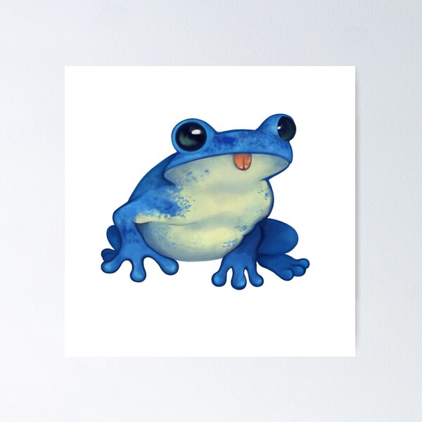 Item preview, Blue Froggy Friend (No Background) designed and sold by berrinoodle.