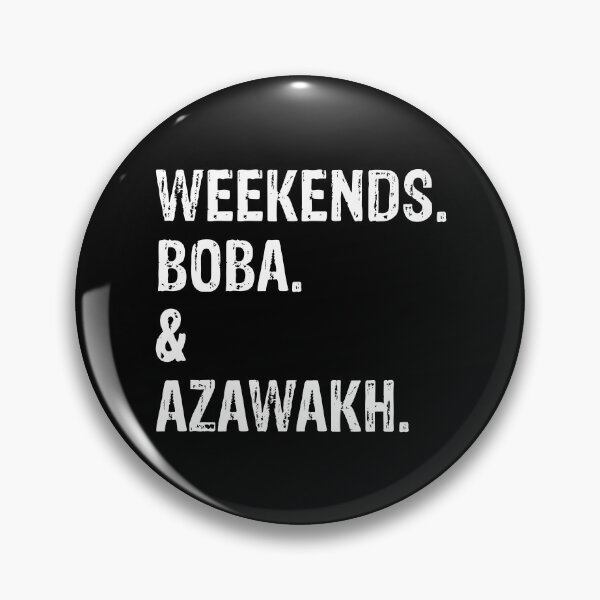 Item preview, Weekends Azawak and Boba Tea Funny Bubble Tea Dog designed and sold by Guarddogdrive.