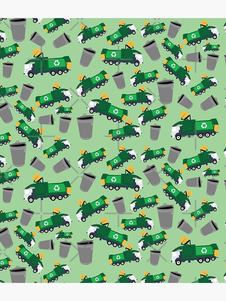 Recycling Garbage Truck Pattern by idovedesign