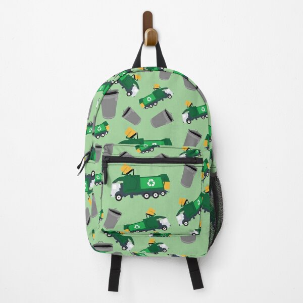 Recycling Garbage Truck Pattern Backpack