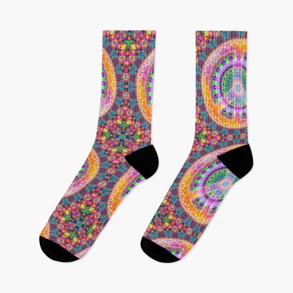 Item preview, Flower Power Psychedelic PEACE MANDALA multicolored designed and sold by EDDArt.