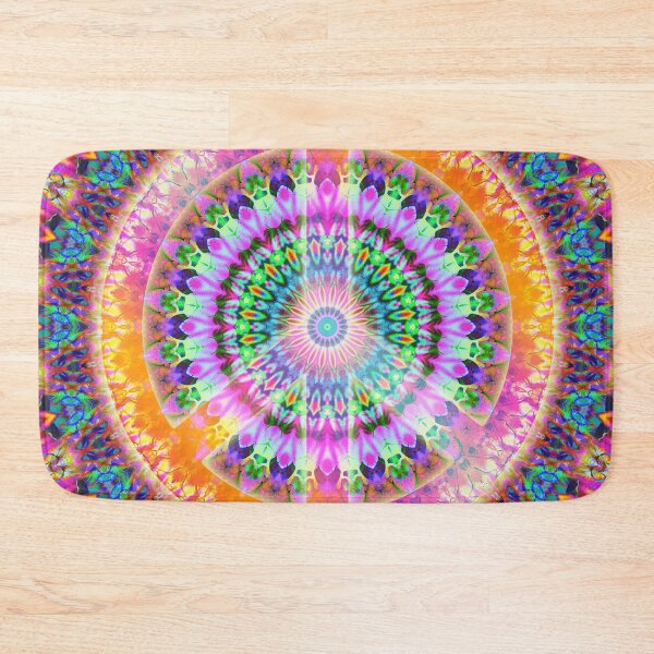 Artikelvorschau, Flower Power Psychedelic PEACE MANDALA multicolored entworfen und verkauft von EDDArt.