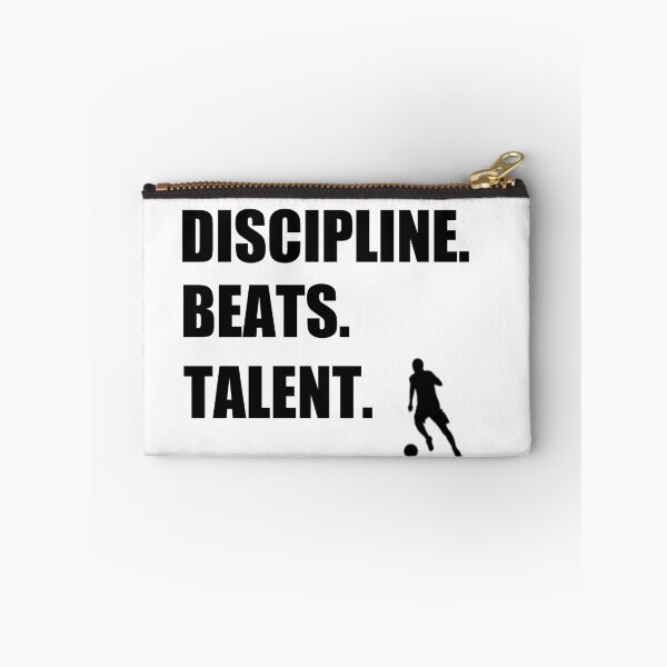 Item preview, Discipline beats talent Football / Soccer T shirt designed and sold by katastrophicus.