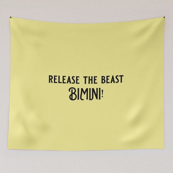 Item preview, Bimini Bon-Boulash Release the Beast! (Black Text) designed and sold by thePeachPit.
