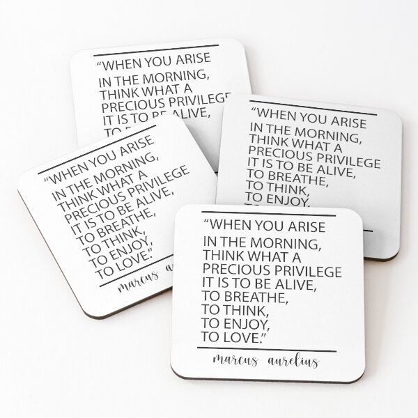 Item preview, Stoic Philosophy Quote Marcus Aurelius What A Precious Privilege It Is To Be Alive designed and sold by Ilyas912.