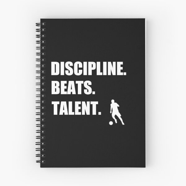 Item preview, Discipline beats talent Football / Soccer T shirt designed and sold by katastrophicus.