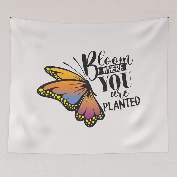 Item preview, Copy of Bloom where you are planted quote to motivate and inspire you designed and sold by Adhiambo.