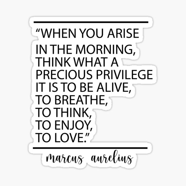 Item preview, Stoic Philosophy Quote Marcus Aurelius What A Precious Privilege It Is To Be Alive designed and sold by Ilyas912.