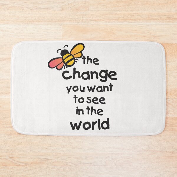 Item preview, Copy of BE THE CHANGE YOU WANT IN THE WORLD MOTIVATIONAL INSPING QUOTE designed and sold by Adhiambo.