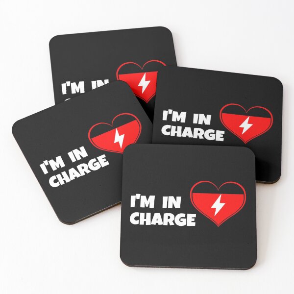 Item preview, I'm in Charge Funny Charging Heart designed and sold by joseartgel.