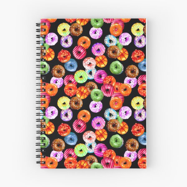 Item preview, Funny multicolored YUMMY DONUTS pattern designed and sold by EDDArt.