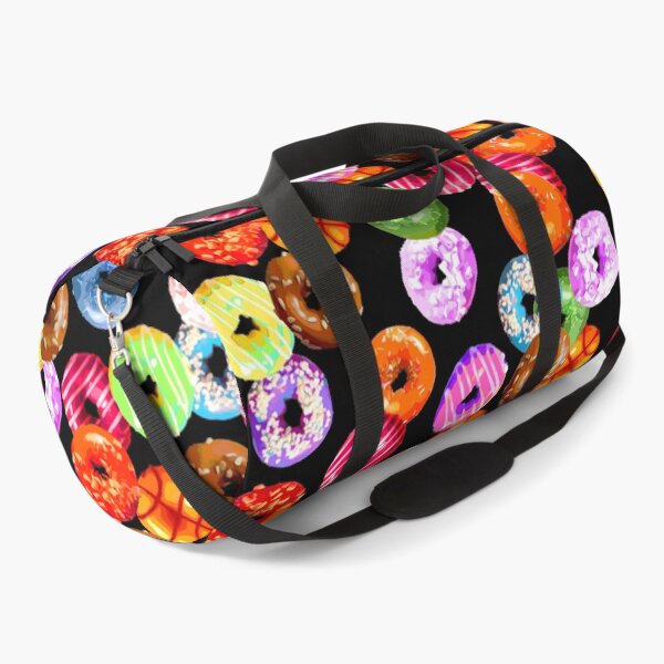 Item preview, Funny multicolored YUMMY DONUTS pattern designed and sold by EDDArt.
