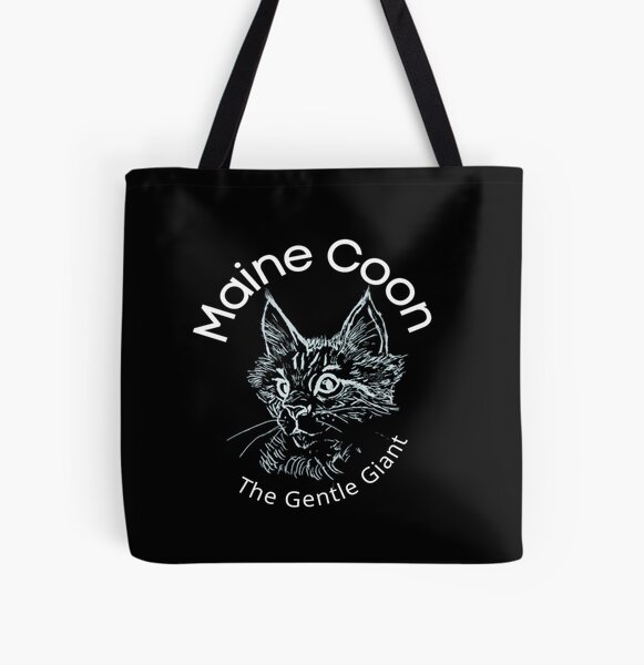 Maine Coon the gentle giant All Over Print Tote Bag