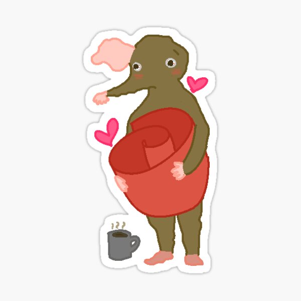 One-Eared Jerio Rose Sticker
