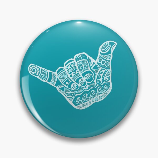 Item preview, Hang Loose - Polynesian, Tribal Shaka Hand Sign in White designed and sold by jitterfly.