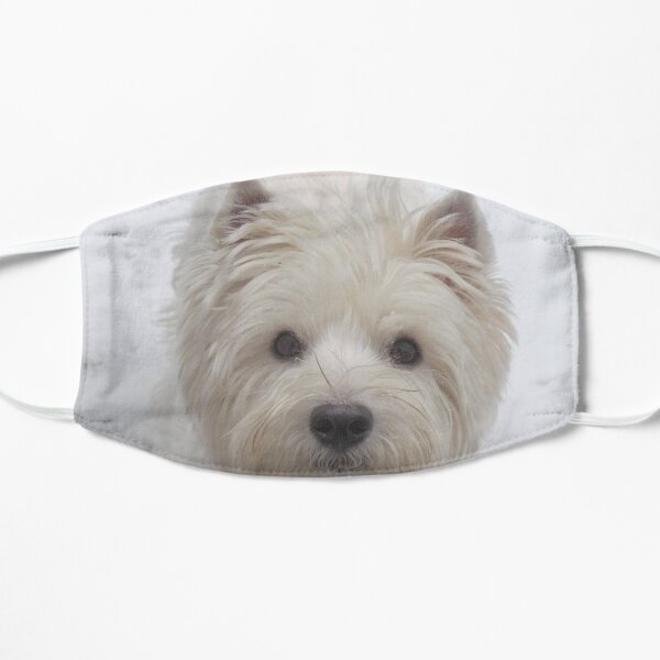 Westie White Flat Mask