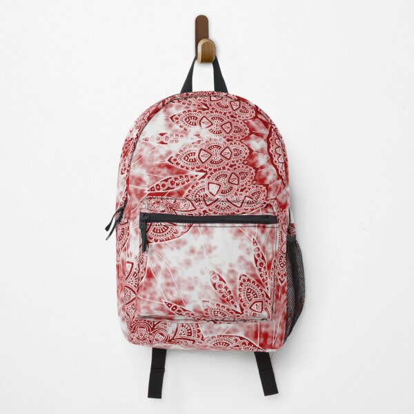 Item preview, India Patterns Mandala Cloudy Clotting - red white designed and sold by EDDArt.