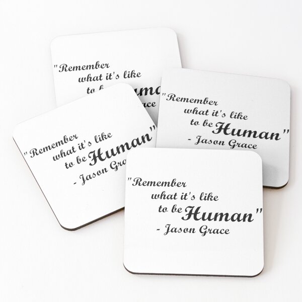 Item preview, "Remember what it's like to be human"- Jason Grace designed and sold by Friend of Frogs.