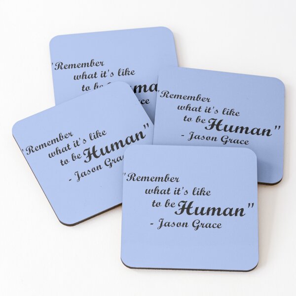 Item preview, "Remember what it's like to be human"- Jason Grace designed and sold by Friend of Frogs.