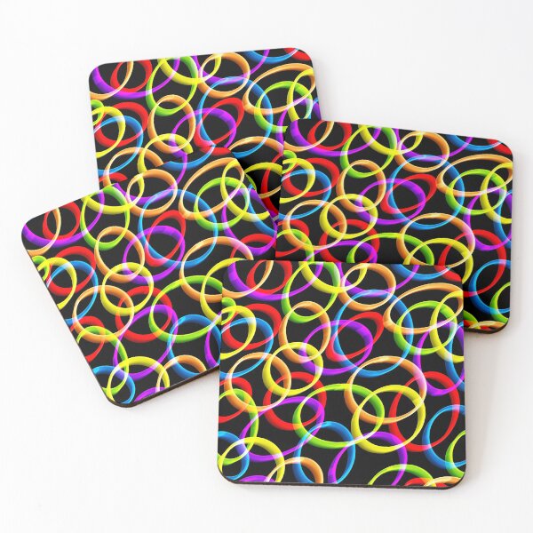 Item preview, Rubber Bands,Rainbow/Black designed and sold by Owen1976.