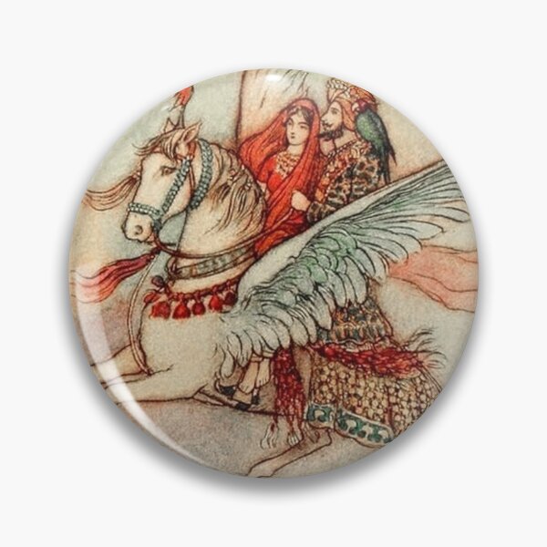 Artikelvorschau, The flying horse vintage illustration - Warwick Goble entworfen und verkauft von Vintage Designs +.