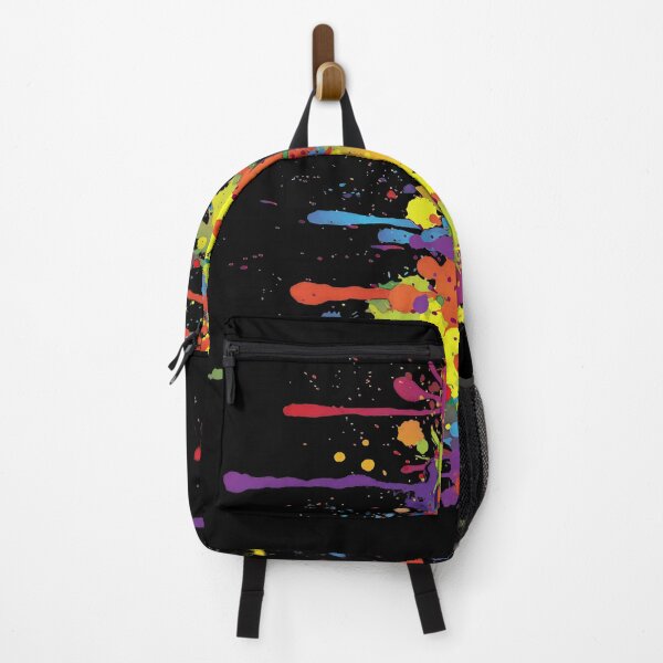 Item preview, CRAZY multicolored double RUNNING WATERCOLOR SPLASHES designed and sold by EDDArt.
