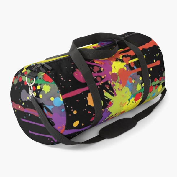 Item preview, CRAZY multicolored double RUNNING WATERCOLOR SPLASHES designed and sold by EDDArt.