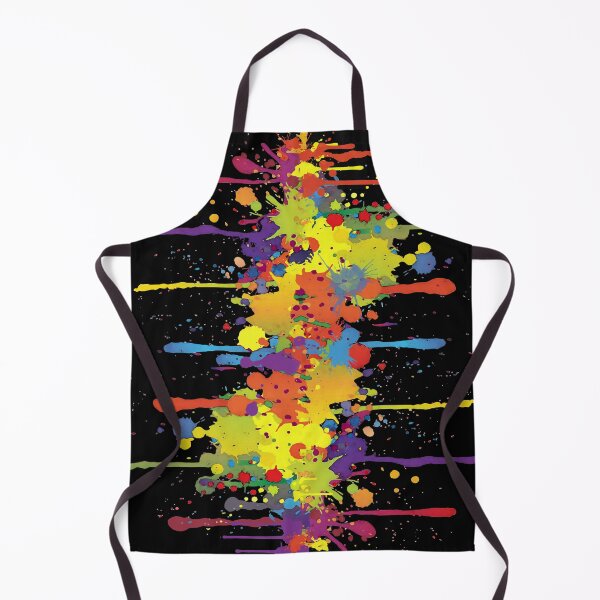 Item preview, CRAZY multicolored double RUNNING WATERCOLOR SPLASHES designed and sold by EDDArt.
