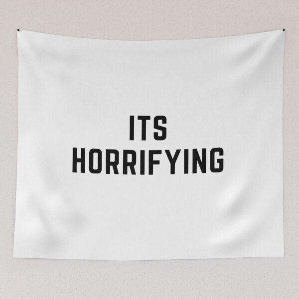 Item preview, Eat sleep hurdles repeat "ITS HORRIFYING" sarcastic quote sticker [P-Q 146][811] designed and sold by HIPNOTIZAR  CRAFTS.
