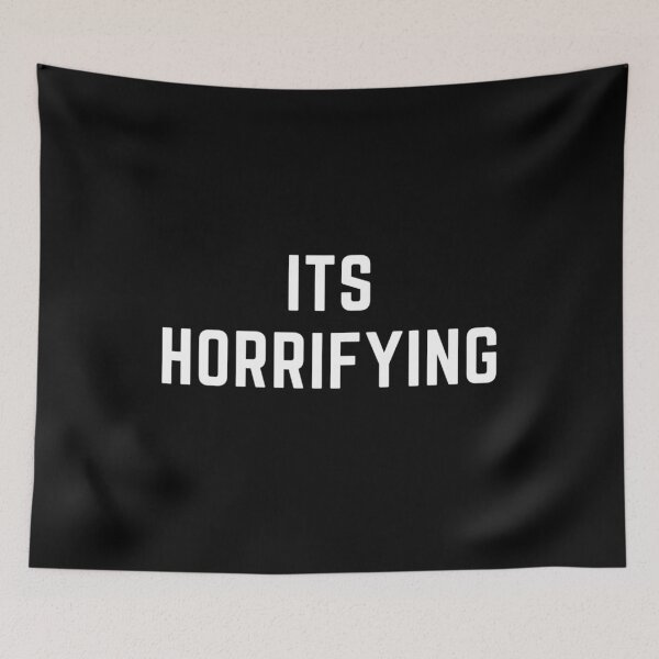 Item preview, Eat sleep hurdles repeat "ITS HORRIFYING" sarcastic quote sticker [P-Q 146B][812] designed and sold by HIPNOTIZAR  CRAFTS.