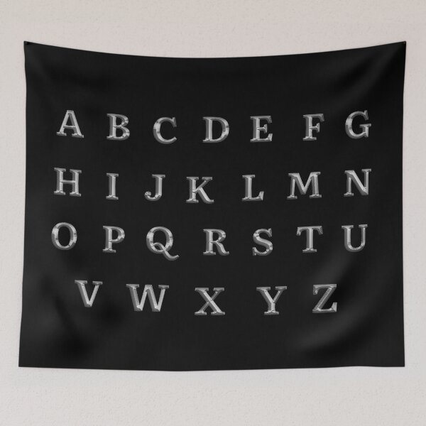 Item preview, Silver Alphabet (Upper Case Letters A to Z) designed and sold by molamode.