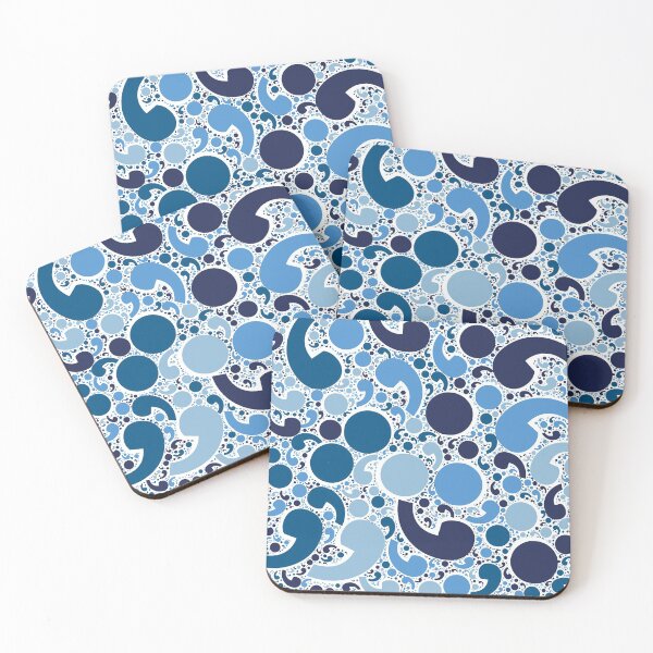 Item preview, Semicolon Blue Pattern - Mental Health Matters designed and sold by pjmorley.