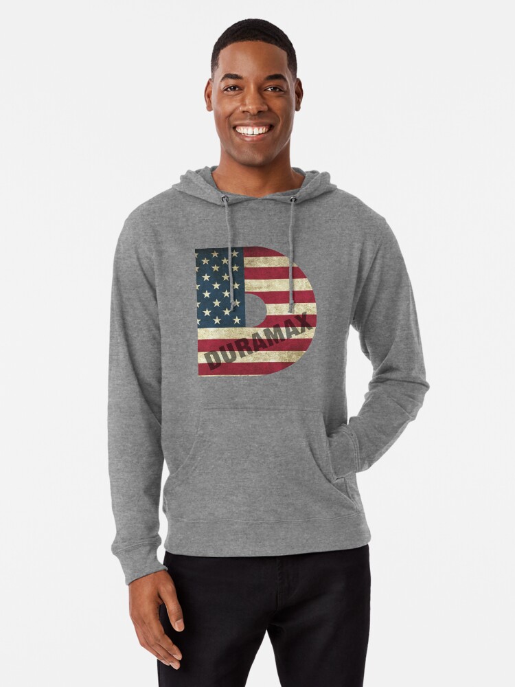 Duramax American Flag Lightweight Hoodie for Sale by