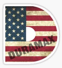 Duramax American Flag Sticker