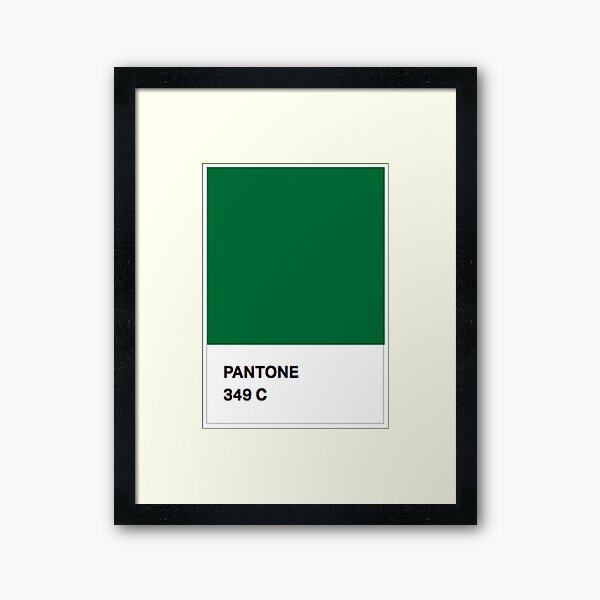 Pantone pure green Framed Art Print