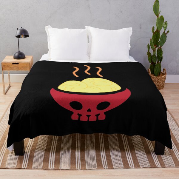 Item preview, Spicy Ramen Skull Bowl (Medium Graphic on Black) designed and sold by Casa de Garcia.