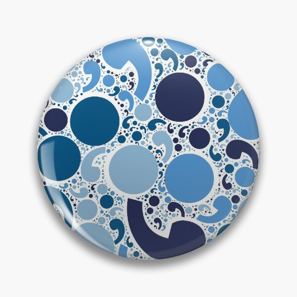 Item preview, Semicolon Blue Pattern - Mental Health Matters designed and sold by pjmorley.