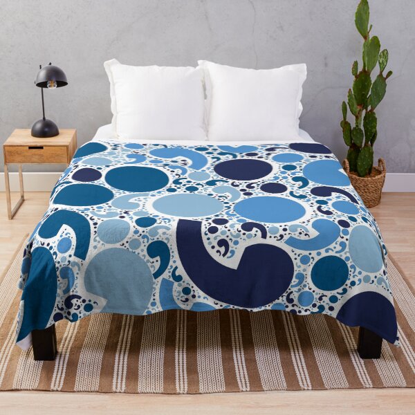 Item preview, Semicolon Blue Pattern - Mental Health Matters designed and sold by pjmorley.