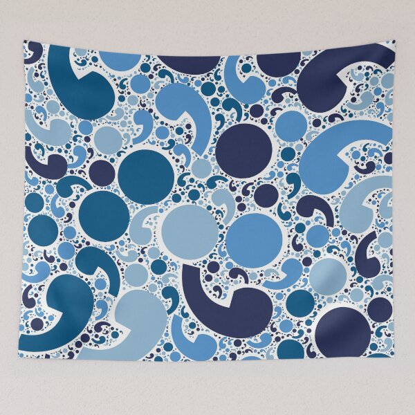Item preview, Semicolon Blue Pattern - Mental Health Matters designed and sold by pjmorley.