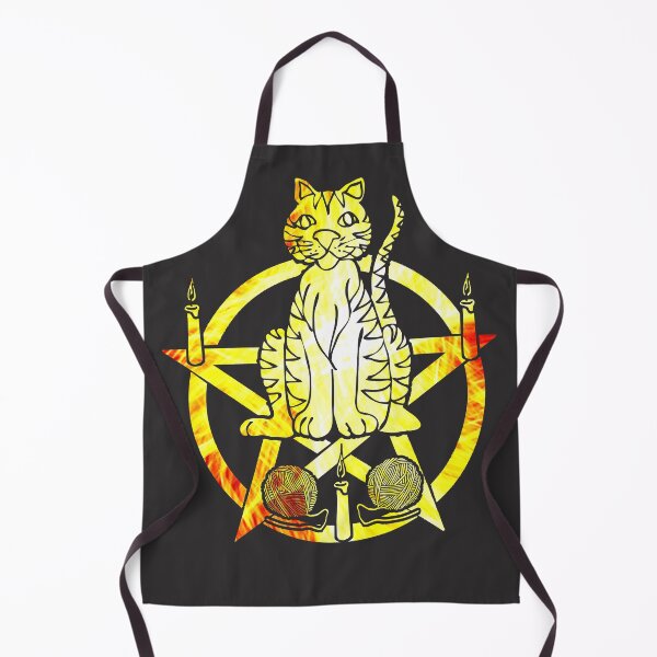 Item preview, Evil Yarn Juggling Black Cat Devil Occult Satanic Pentagram designed and sold by AGhostOfAChance.