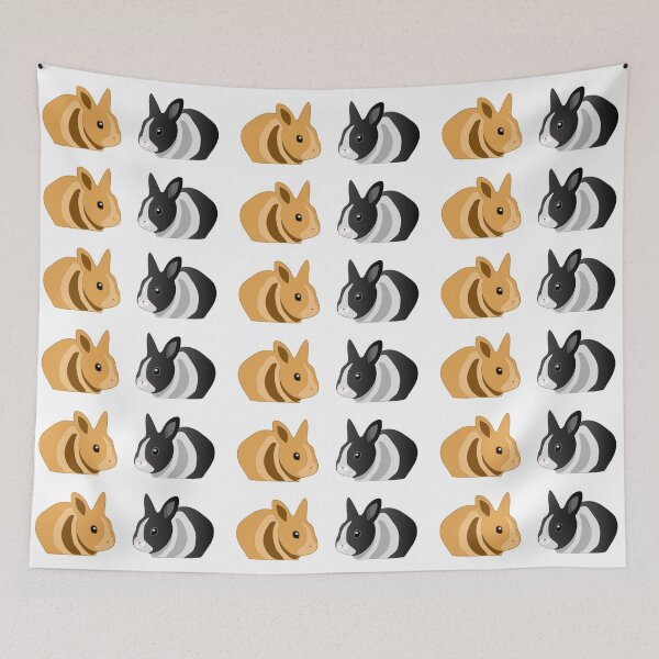 Item preview, Bunny Loaf Double | Two Cute Bunny Rabbit Loaves - Best Buns designed and sold by Rabbitti.