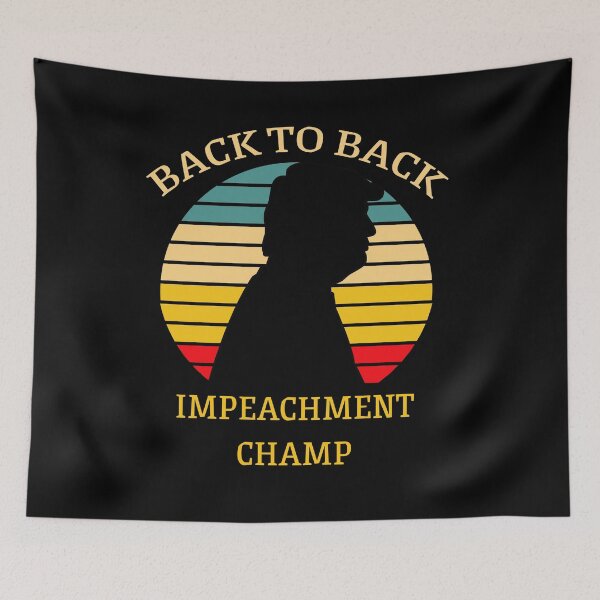 Item preview, Back to Back Impeachment Champ - Trump Silhouette designed and sold by liftdesign.