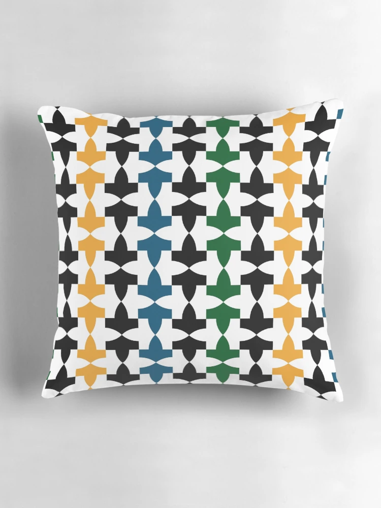 Thumbnail 3 of 4, Pillow, Geometric Islamic Pattern designed and sold by NeteDesign.