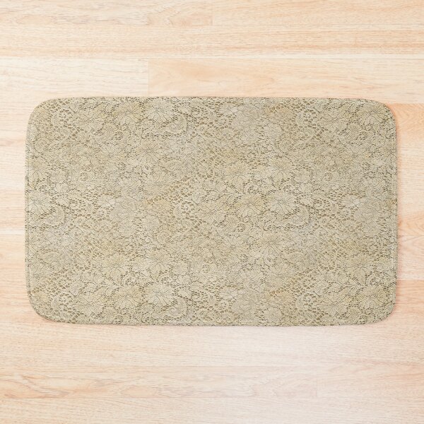 Item preview, Old Floral Crochet Lace Pattern beige bleached designed and sold by EDDArt.