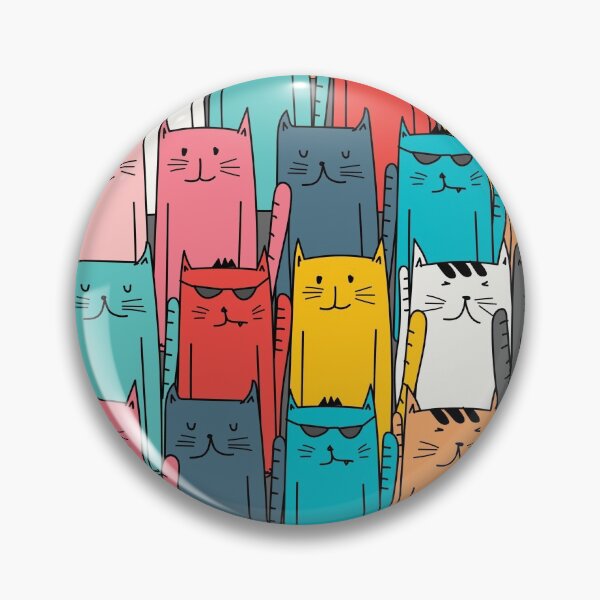 Item preview, Colorful Cute Crowded Cat designed and sold by Dr.YesOrNo.