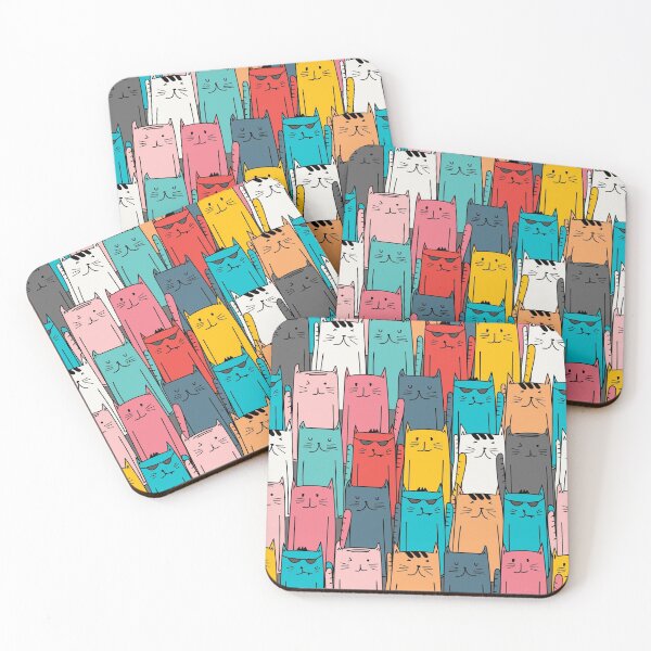Item preview, Colorful Cute Crowded Cat designed and sold by Dr.YesOrNo.